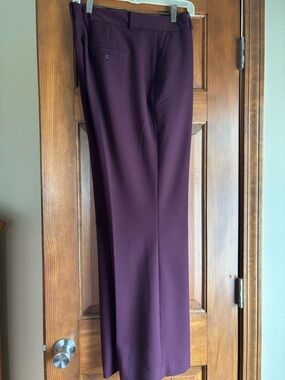 Worthington Womens Dress Pants in Deep Plum